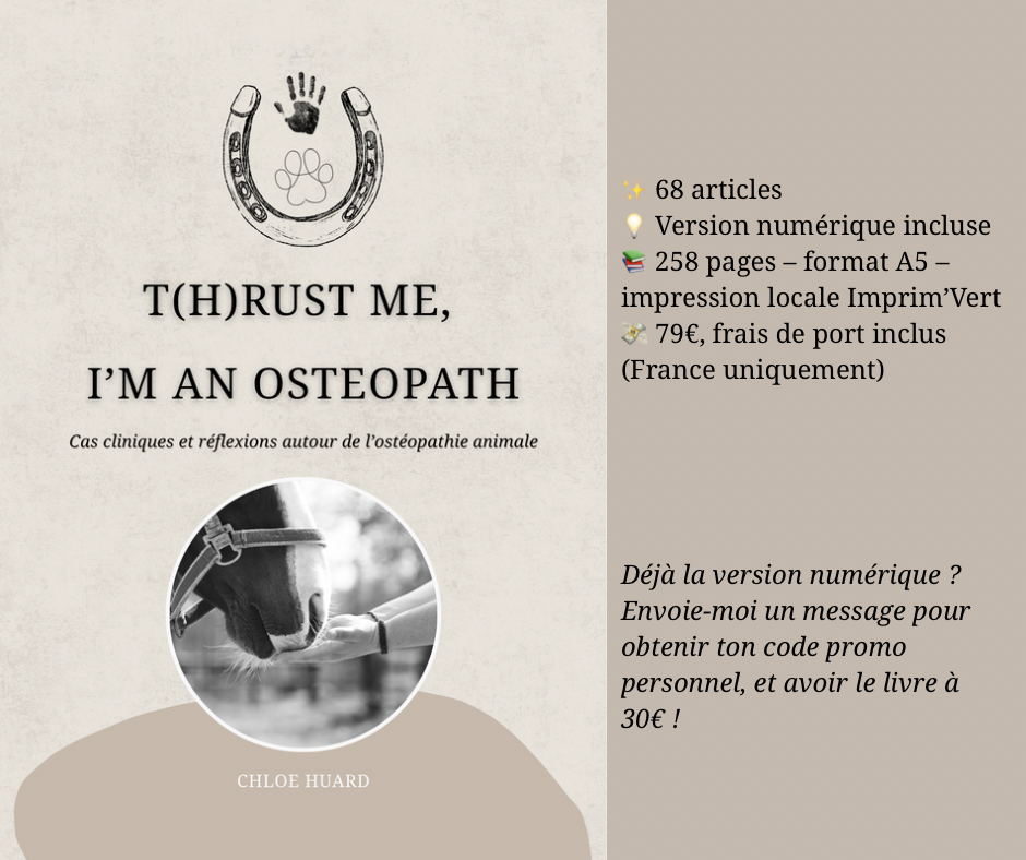 Livre (papier) "T(h)rust me, I'm an osteopath" - inclut l'ebook