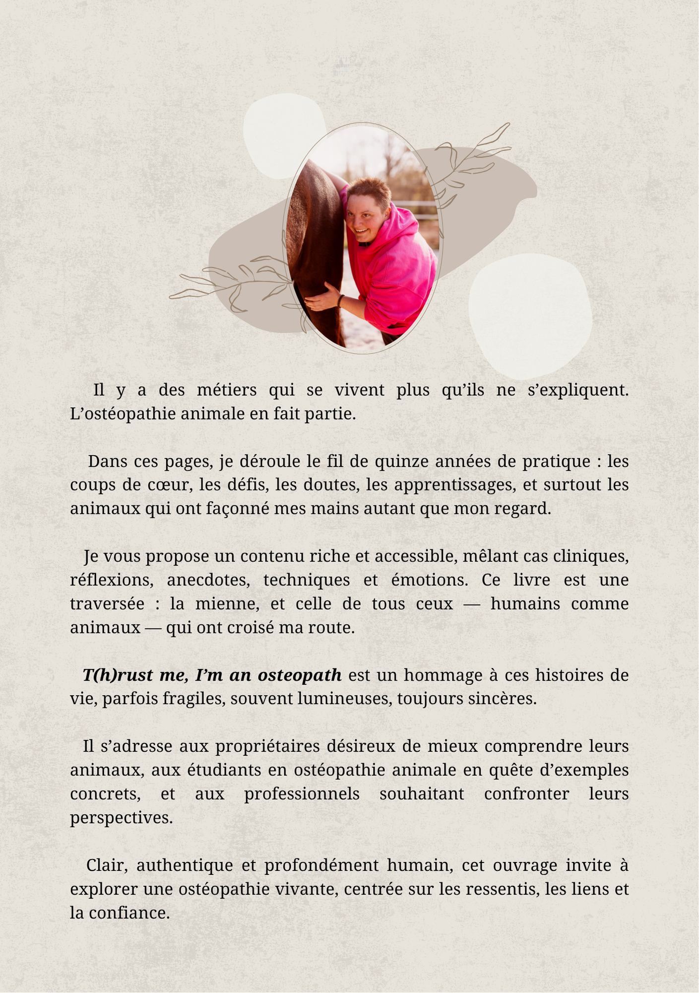 Pré-commande : Livre (papier) "T(h)rust me, I'm an osteopath" - inclut l'ebook